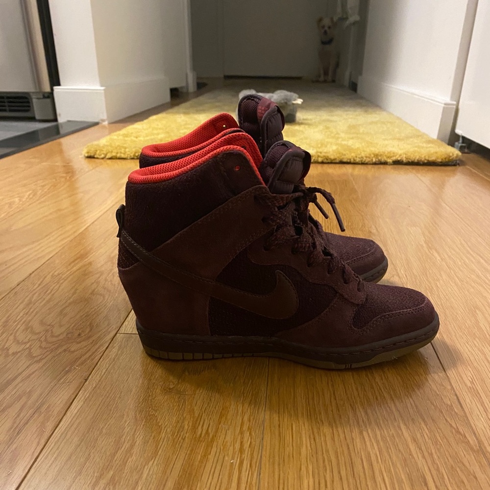 Nike Dunk Sky High Mesh Burgundy Gum